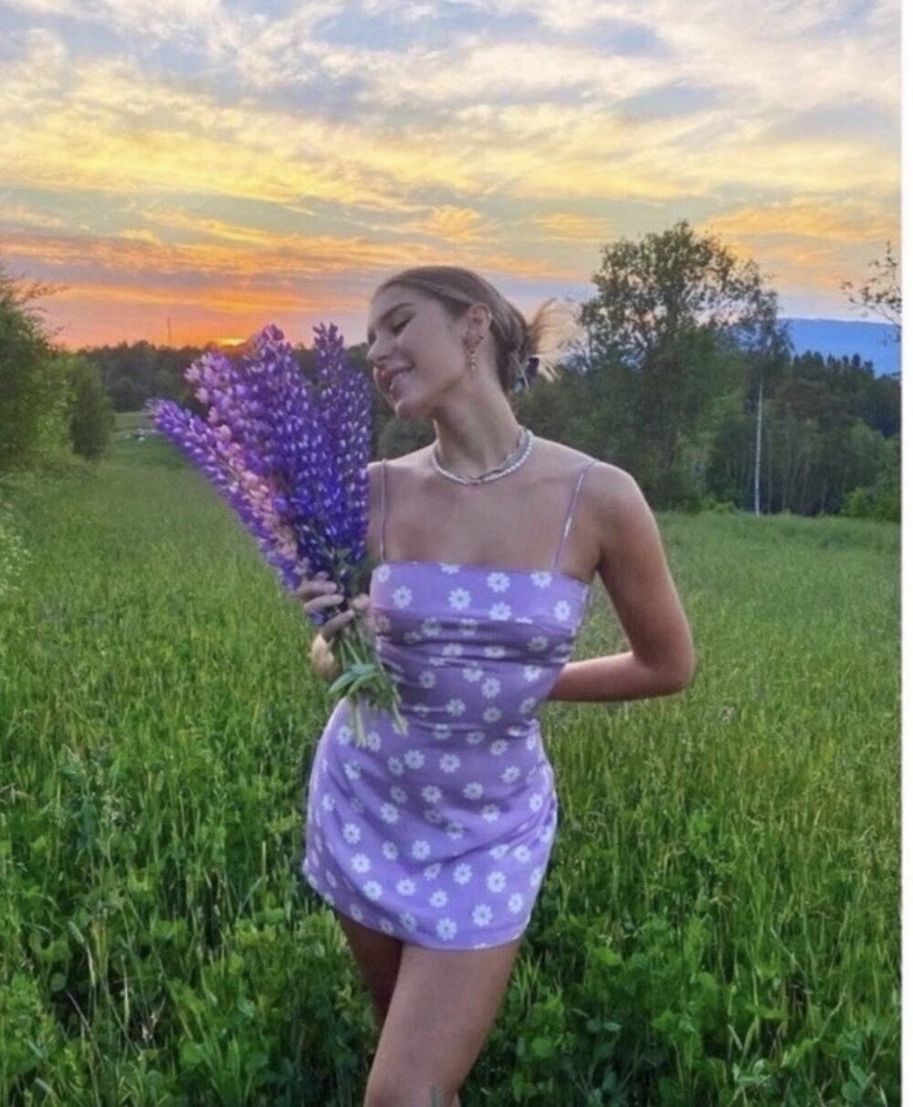 Realisation Par The Christy Dress Purple Floral Size XS